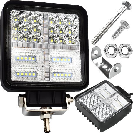 M041A (ALEJA2) LAMPA 38 LED HALOGEN ROBOCZY SZPERACZ 177W 12V-24V -E713