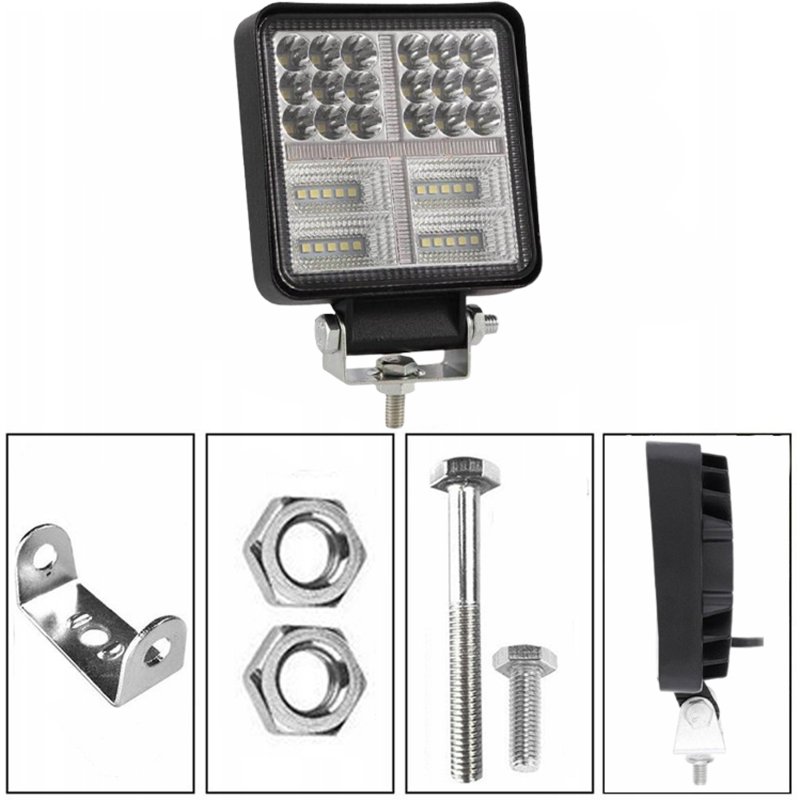 M041A (ALEJA2) LAMPA 38 LED HALOGEN ROBOCZY SZPERACZ 177W 12V-24V -E713