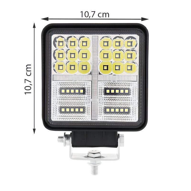 M041A (ALEJA2) LAMPA 38 LED HALOGEN ROBOCZY SZPERACZ 177W 12V-24V -E713