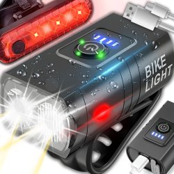 N122  LAMPKA ROWEROWA LED PRZÓD NA USB MOCNA OŚWIETLENIE -S102-1
