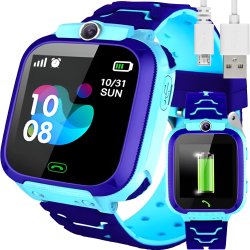 M003C   SMARTWATCH DLA DZIECI ZEGAREK GPS LOKALIZATOR SOS - niebieski E044