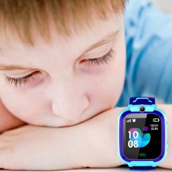 M003C   SMARTWATCH DLA DZIECI ZEGAREK GPS LOKALIZATOR SOS - niebieski E044