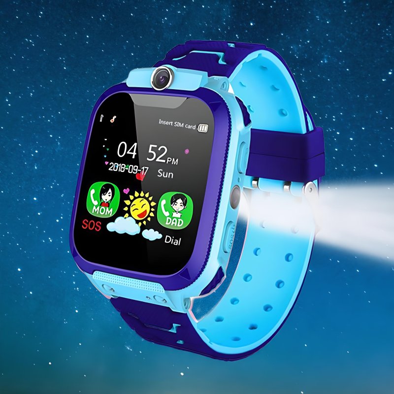 M003C   SMARTWATCH DLA DZIECI ZEGAREK GPS LOKALIZATOR SOS - niebieski E044