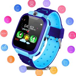 M003C   SMARTWATCH DLA DZIECI ZEGAREK GPS LOKALIZATOR SOS - niebieski E044