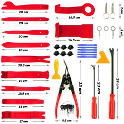 M002A DŹWIGNIE ŚCIĄGACZE DEMONTAŻU TAPICERKI SPINEK 45EL -M094 Czerwone etui
