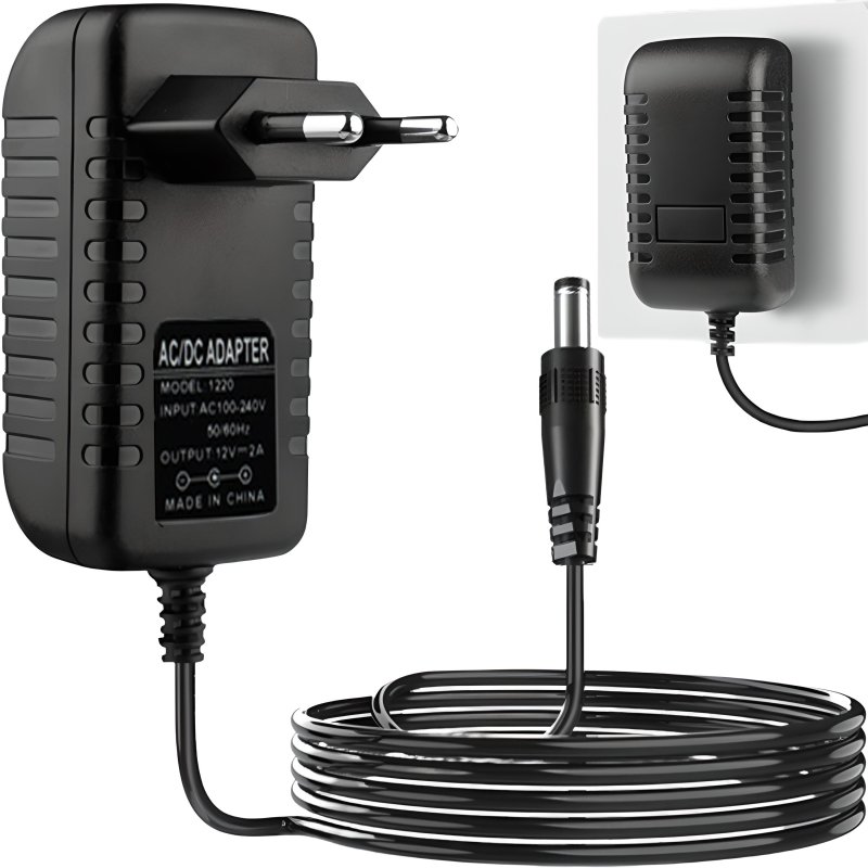 N280 N281 ZASILACZ 12V 2A WTYK DC 5,5 x 2,1MM WTYCZKOWY -E618