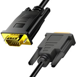 N014 KABEL PRZEWÓD DVI-I DO VGA D-SUB DVI 24+5 DUAL LINK DO MONITORA 150CM -E404