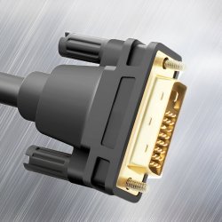 N014 KABEL PRZEWÓD DVI-I DO VGA D-SUB DVI 24+5 DUAL LINK DO MONITORA 150CM -E404