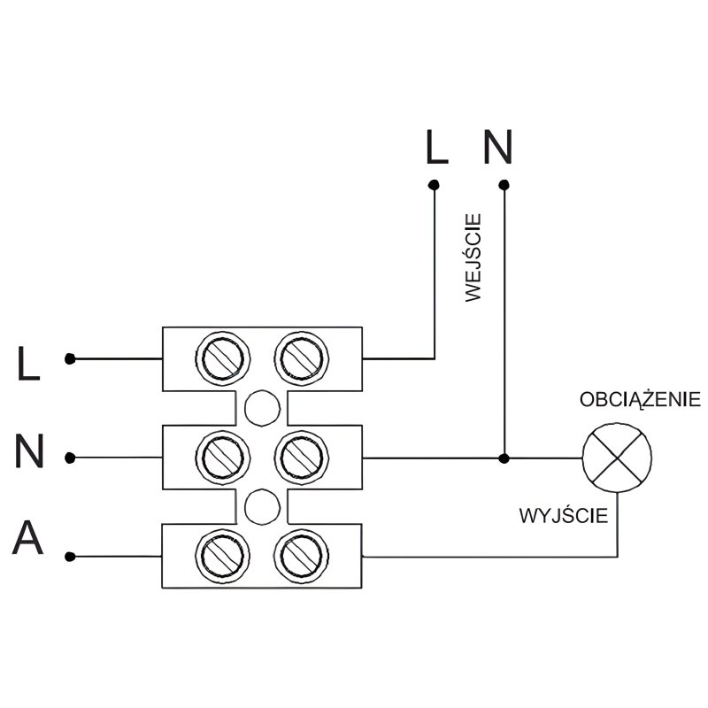 M003C ŚCIENNY CZUJNIK RUCHU ZMIERZCHU PIR ZEWNĘTRZNY LED -E649