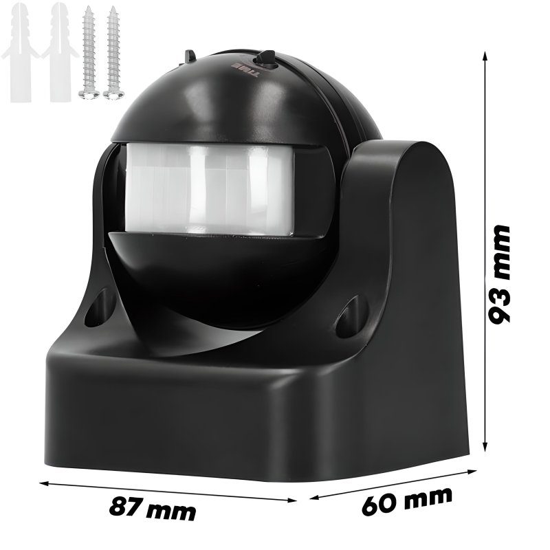 M003C ŚCIENNY CZUJNIK RUCHU ZMIERZCHU PIR ZEWNĘTRZNY LED -E649