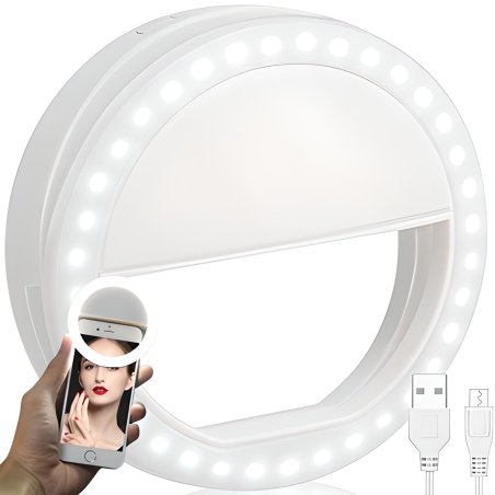 M004A MINI LAMPA PIERŚCIENIOWA SELFIE NA TELEFON TABLET -E047