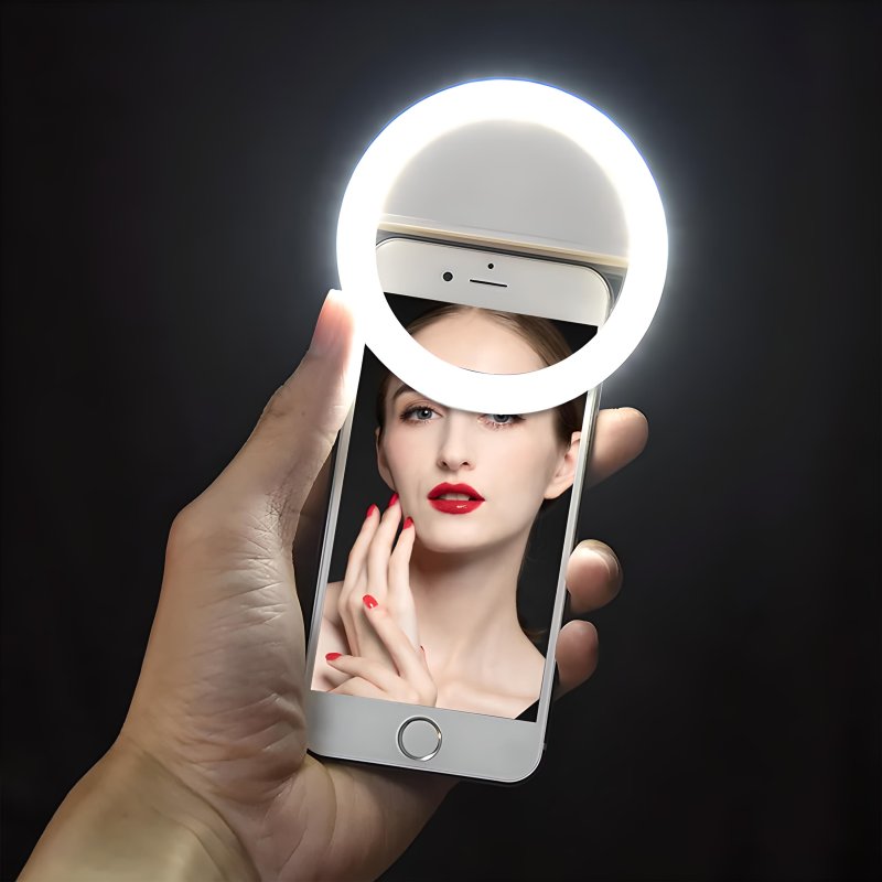 M004A MINI LAMPA PIERŚCIENIOWA SELFIE NA TELEFON TABLET -E047