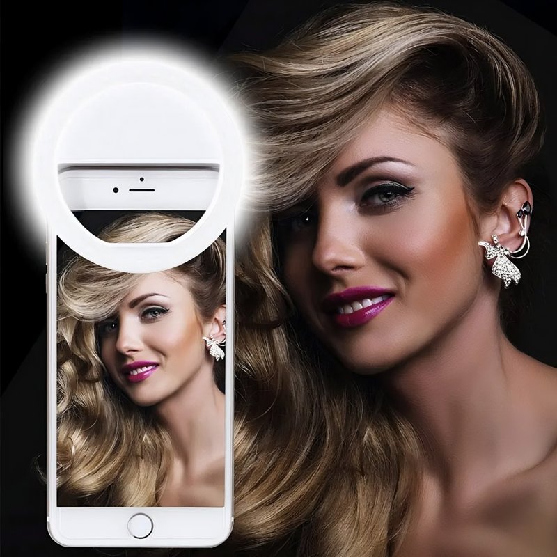 M004A MINI LAMPA PIERŚCIENIOWA SELFIE NA TELEFON TABLET -E047