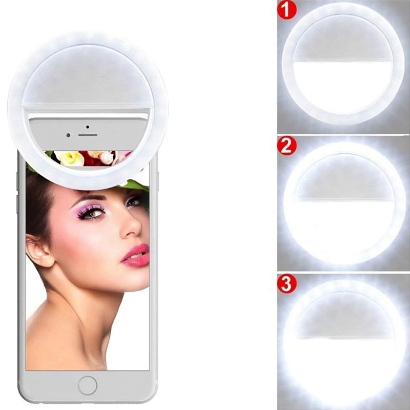 M004A MINI LAMPA PIERŚCIENIOWA SELFIE NA TELEFON TABLET -E047