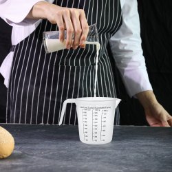 M005A   MIARKA KUCHENNA KUBEK Z PODZIAŁKĄ DZBANEK MIARA 1L -O760