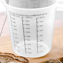 M005A   MIARKA KUCHENNA KUBEK Z PODZIAŁKĄ DZBANEK MIARA 1L -O760