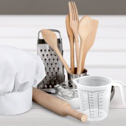 M005A   MIARKA KUCHENNA KUBEK Z PODZIAŁKĄ DZBANEK MIARA 1L -O760
