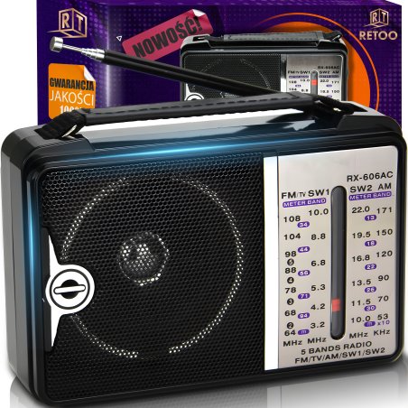 M030G (ALEJA1) N056 RADIO KUCHENNE 230V PRZENOŚNE BUDOWLANE NA BATERIE -E659