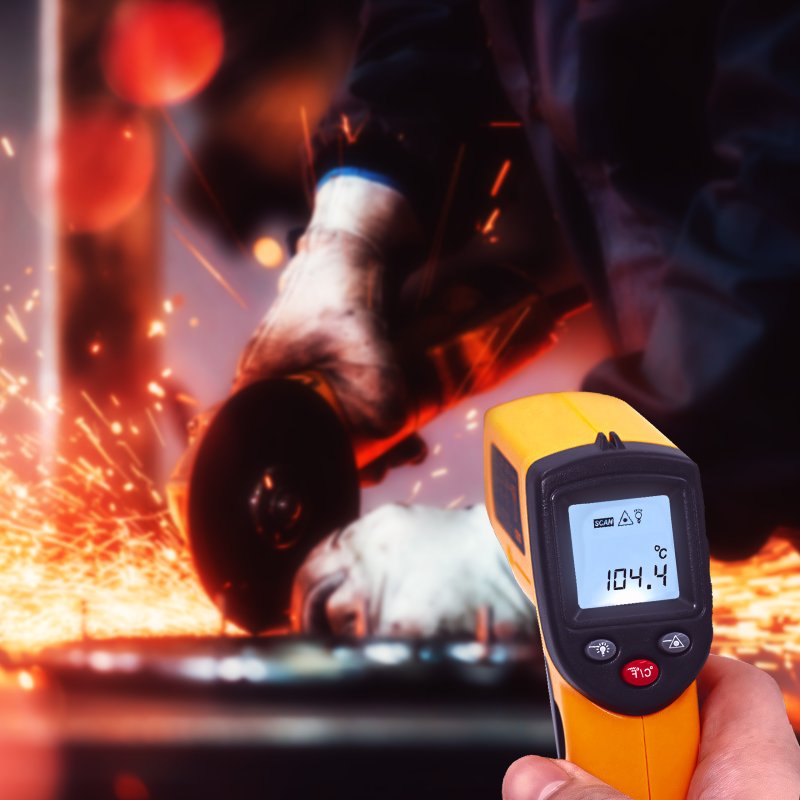 M005A  PIROMETR TERMOMETR LASEROWY BEZDOTYKOWY -50 +400°C -E017