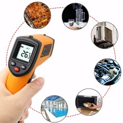 M005A  PIROMETR TERMOMETR LASEROWY BEZDOTYKOWY -50 +400°C -E017