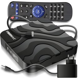 M002C   SMART TV BOX ANDROID 9 64BIT 6K WIFI 802.11N HDR + PILOT WEJŚCIE LAN - E128