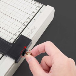 M002.5   GILOTYNA TRYMER OBCINARKA MASZYNKA MASZYNA DO CIĘCIA PAPIERU A4 A5 METALOWA -O627