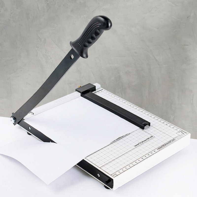 M002.5   GILOTYNA TRYMER OBCINARKA MASZYNKA MASZYNA DO CIĘCIA PAPIERU A4 A5 METALOWA -O627