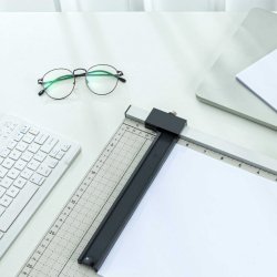 M002.5   GILOTYNA TRYMER OBCINARKA MASZYNKA MASZYNA DO CIĘCIA PAPIERU A4 A5 METALOWA -O627