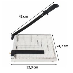 M002.5   GILOTYNA TRYMER OBCINARKA MASZYNKA MASZYNA DO CIĘCIA PAPIERU A4 A5 METALOWA -O627