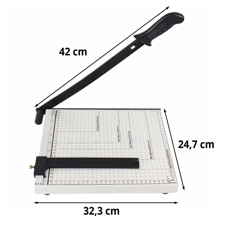 M002.5   GILOTYNA TRYMER OBCINARKA MASZYNKA MASZYNA DO CIĘCIA PAPIERU A4 A5 METALOWA -O627