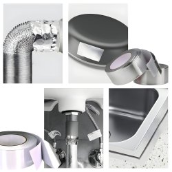 M005B   TAŚMA NAPRAWCZA DUCT TAPE ZBROJONA SREBRNA MOCNA 40M WODOODPORNA KLEJĄCA O843