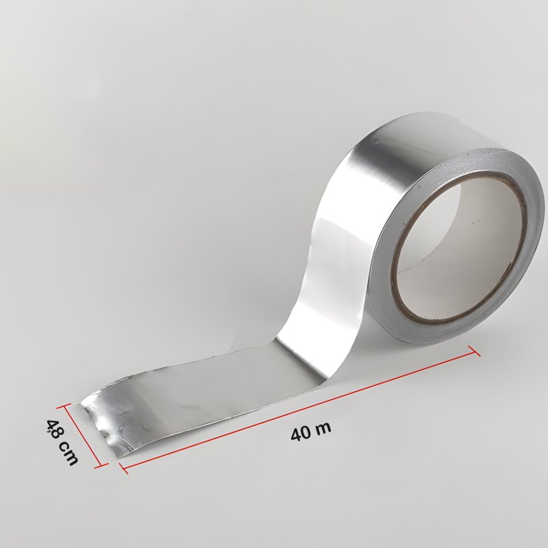 M005B   TAŚMA NAPRAWCZA DUCT TAPE ZBROJONA SREBRNA MOCNA 40M WODOODPORNA KLEJĄCA O843