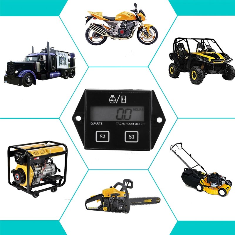 M002F   LICZNIK MOTOGODZIN CZASU PRACY SILNIKA MOTOCYKL OBROTOMIERZ  KOSIARKA MOTOR E630