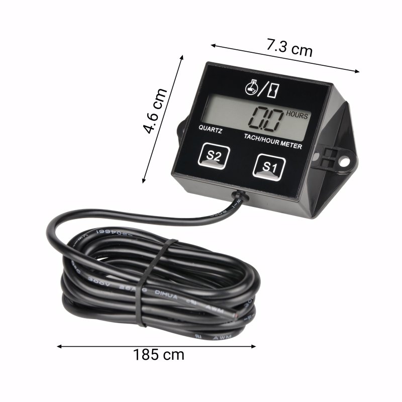 M002F   LICZNIK MOTOGODZIN CZASU PRACY SILNIKA MOTOCYKL OBROTOMIERZ  KOSIARKA MOTOR E630
