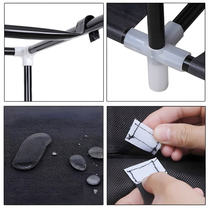 M095 / Z027A SZAFA MATERIAŁOWA TEKSTYLNA SKŁADANA GARDEROBA ORGANIZER NA UBRANIA PÓŁKA O1008