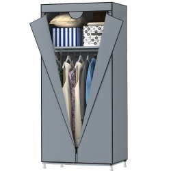M095 / Z027A SZAFA MATERIAŁOWA TEKSTYLNA SKŁADANA GARDEROBA ORGANIZER NA UBRANIA PÓŁKA O1008