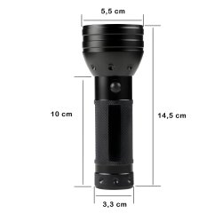 M003A   LATARKA UV LED TAKTYCZNA POLICYJNA AKUMULATOROWA SZPERACZ TESTER BURSZTYNU E858