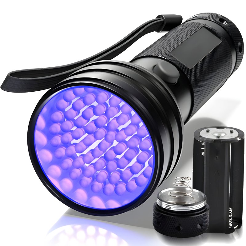 M003A   LATARKA UV LED TAKTYCZNA POLICYJNA AKUMULATOROWA SZPERACZ TESTER BURSZTYNU E858