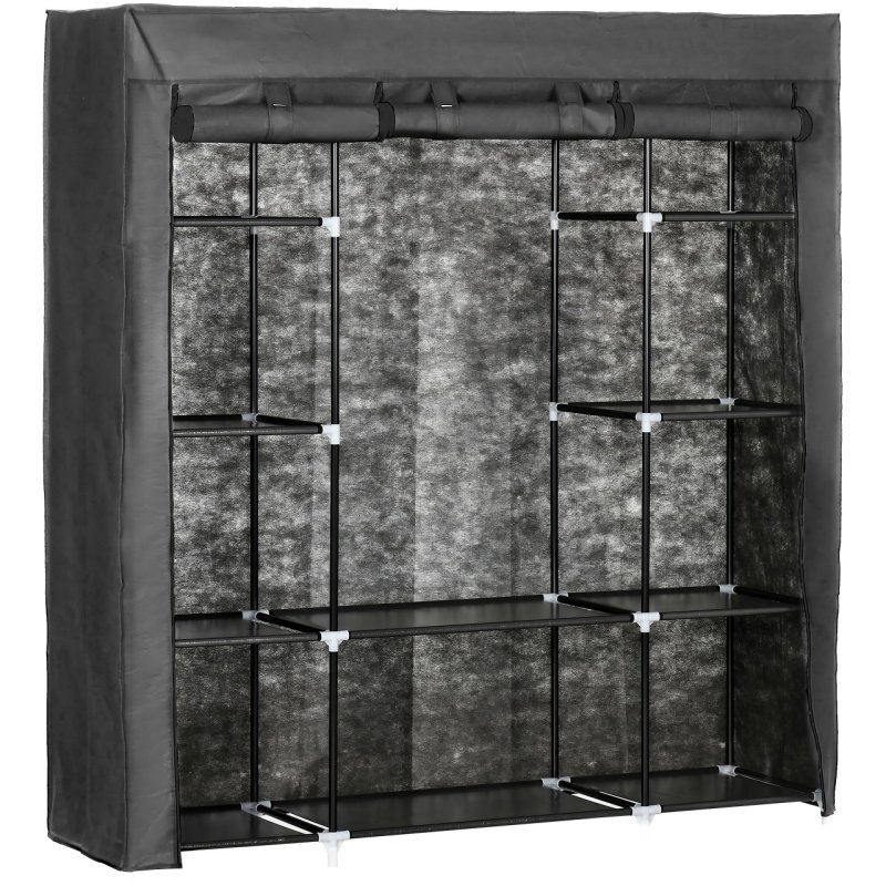 M005C   SZAFA MATERIAŁOWA TEKSTYLNA SKŁADANA GARDEROBA ORGANIZER PÓŁKA DUŻA XXL  -O1028