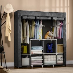 M005C   SZAFA MATERIAŁOWA TEKSTYLNA SKŁADANA GARDEROBA ORGANIZER PÓŁKA DUŻA XXL  -O1028