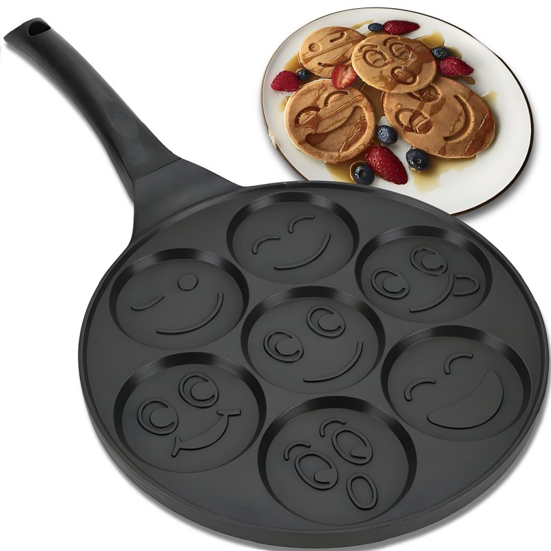 M046D (ALEJA2) Z034G PATELNIA DO NALEŚNIKÓW JAJEK PANCAKES PLACKÓW 26CM NON-STICK FOREMKI BUŹKI  -O905