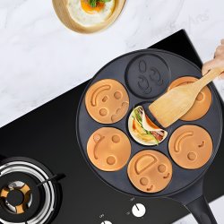 M046D (ALEJA2) Z034G PATELNIA DO NALEŚNIKÓW JAJEK PANCAKES PLACKÓW 26CM NON-STICK FOREMKI BUŹKI  -O905
