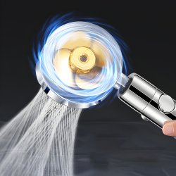 M003D   SŁUCHAWKA PRYSZNICOWA Z TURBINĄ TURBO Z FILTREM 360 EKO JONIZACJA OSZCZĘDNA - O839