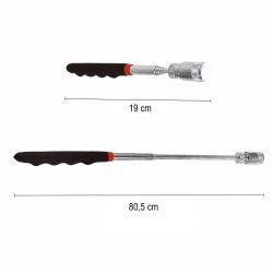 N267 CHWYTAK MAGNETYCZNY MAGNES TELESKOPOWY LATARKA DIODA LED DŁUGI 82CM - E611