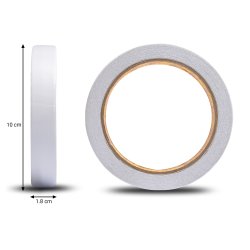 M002E TAŚMA PIANKOWA DWUSTRONNA MONTAŻOWA 1M 18MM MOCNA BIAŁA SAMOPRZYLEPNA - O531
