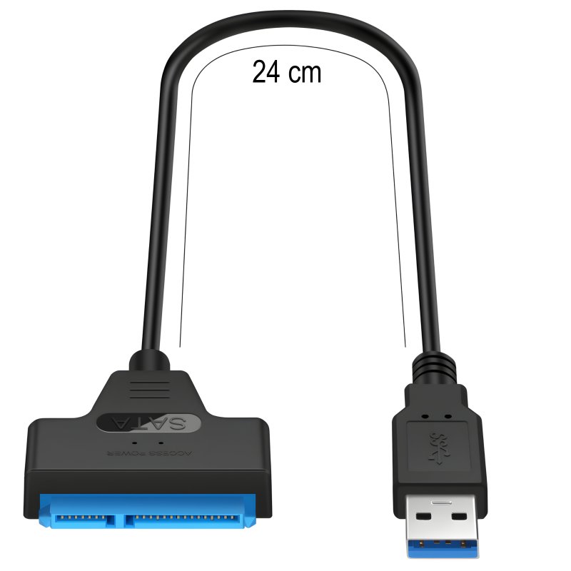 N350 ADAPTER USB 3.0 NA SATA 2,5 DO DYSKU HDD SSD KONWERTER KABEL PRZEJŚCIÓWKA -E276