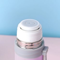 M027A (ALEJA1)  TERMOS STALOWY PRÓŻNIOWY TERMICZNY KUBEK BIDON 500ML 0,5L NA KAWĘ XXL O976-2 JASNY RÓŻ