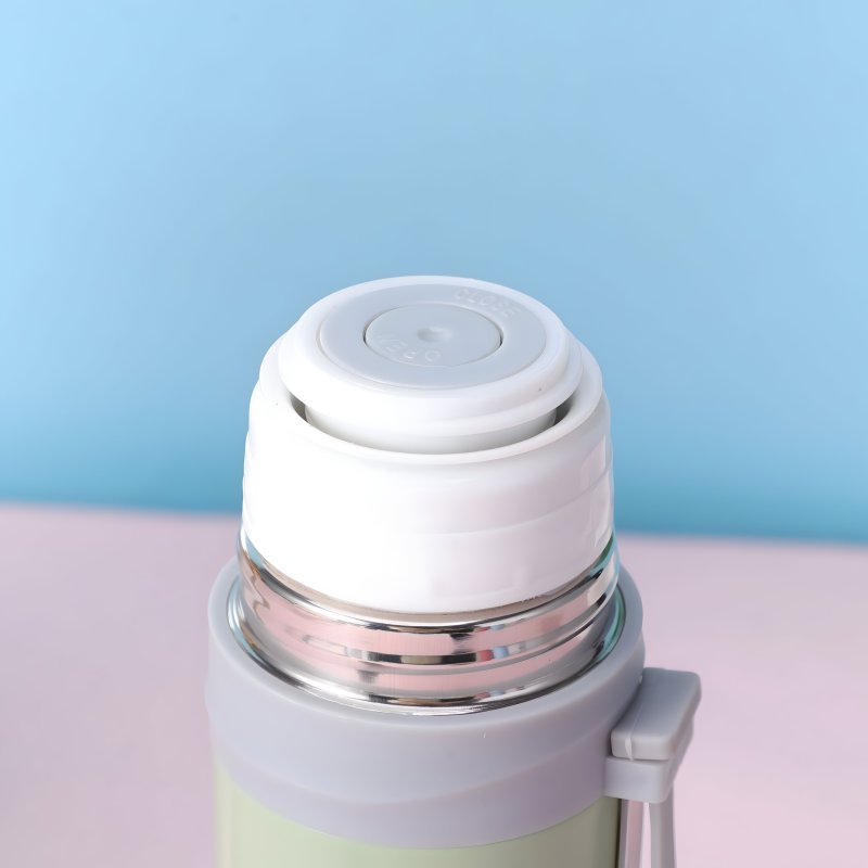 M073C (ALEJA3)  TERMOS STALOWY PRÓŻNIOWY TERMICZNY KUBEK BIDON 500ML 0,5L NA KAWĘ XXL O976-3 ZIELONY