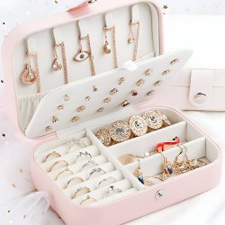N040 SZKATUŁKA PUDEŁKO NA BIŻUTERIĘ KUFEREK ORGANIZER ELEGANCKI ETUI KASETKA - U109