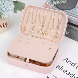 N040 SZKATUŁKA PUDEŁKO NA BIŻUTERIĘ KUFEREK ORGANIZER ELEGANCKI ETUI KASETKA - U109